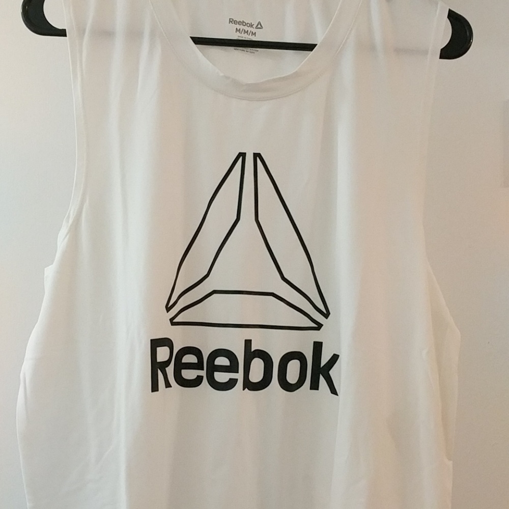 Adidas white muscle tank